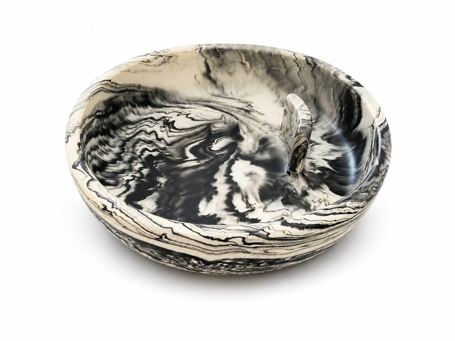 Monochrome Orbit Catchall Bowl