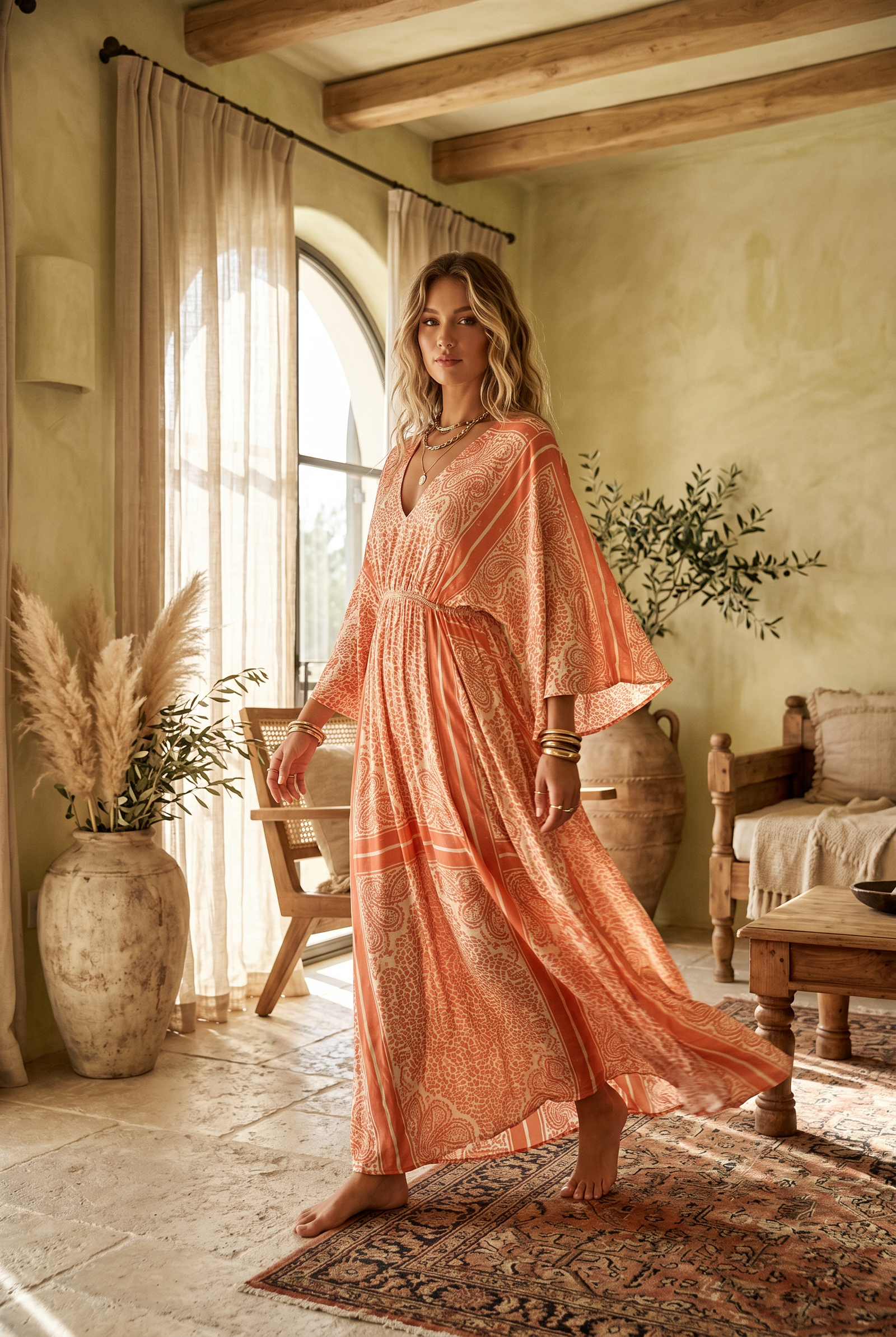 Sunset Paisley Maxi