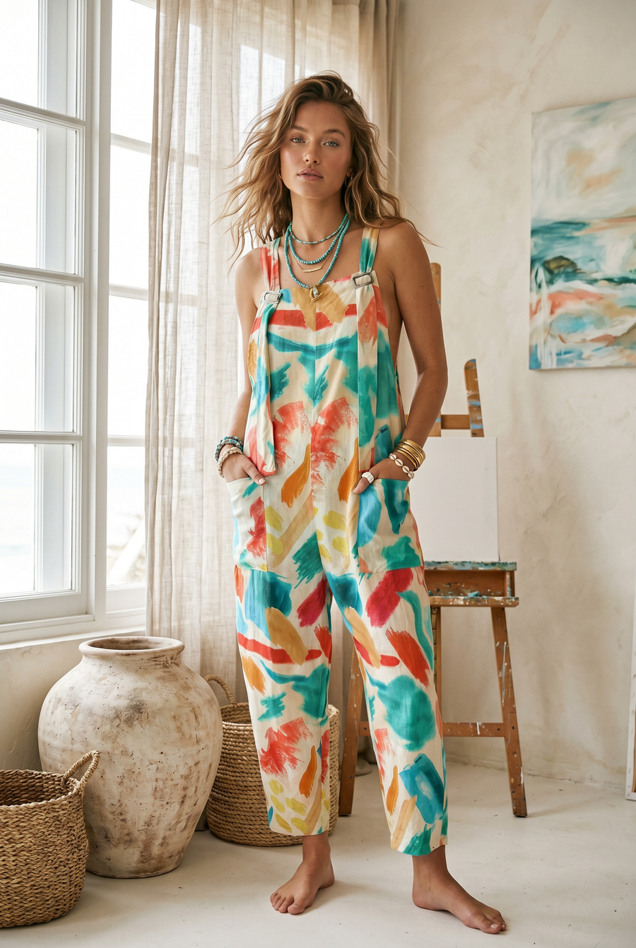 Solara Paint Jumpsuit