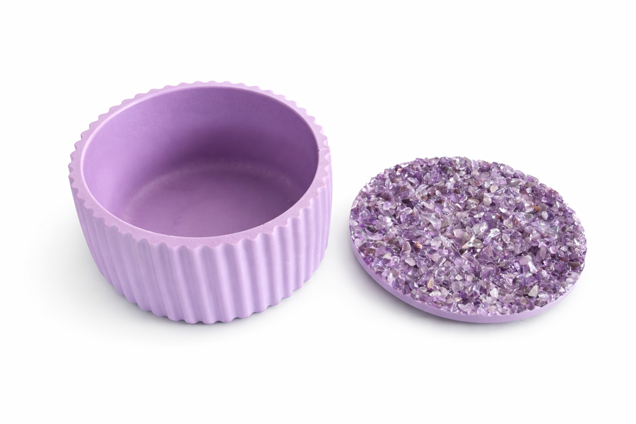 Amethyst Luxe Storage Pot by ByCallimila
