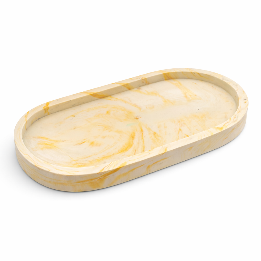 Golden Sand Oval Tray - Sunstone by ByCallimila