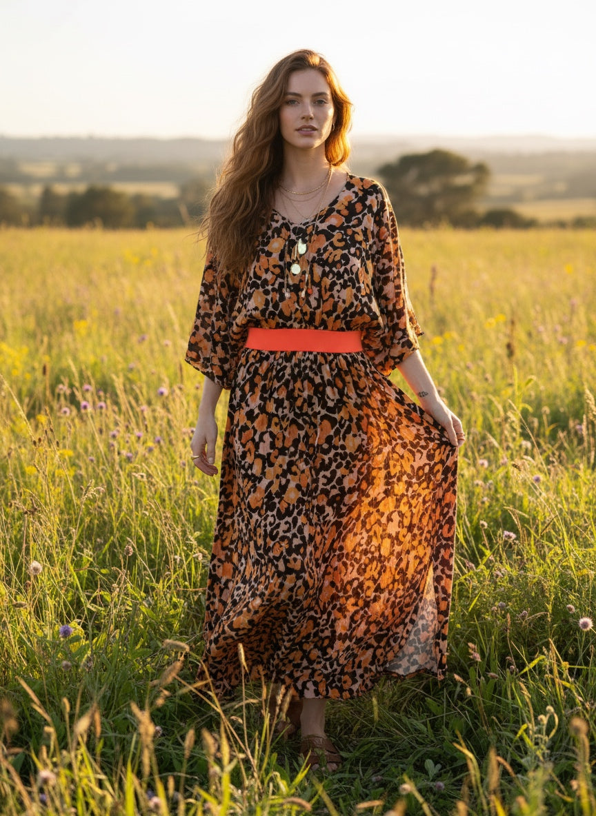 Golden Savannah Leopard Maxi by ByCallimila