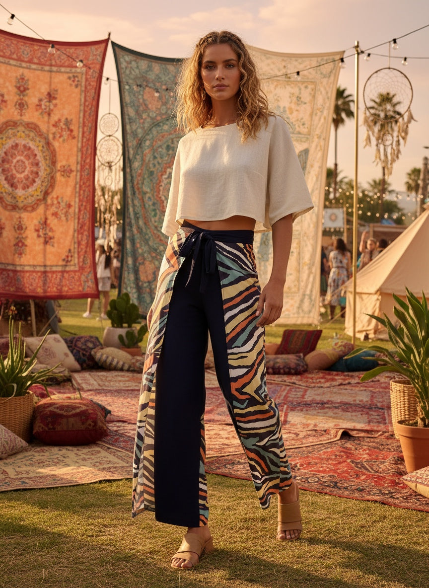 Ocean Muse Wrap Pants by ByCallimila