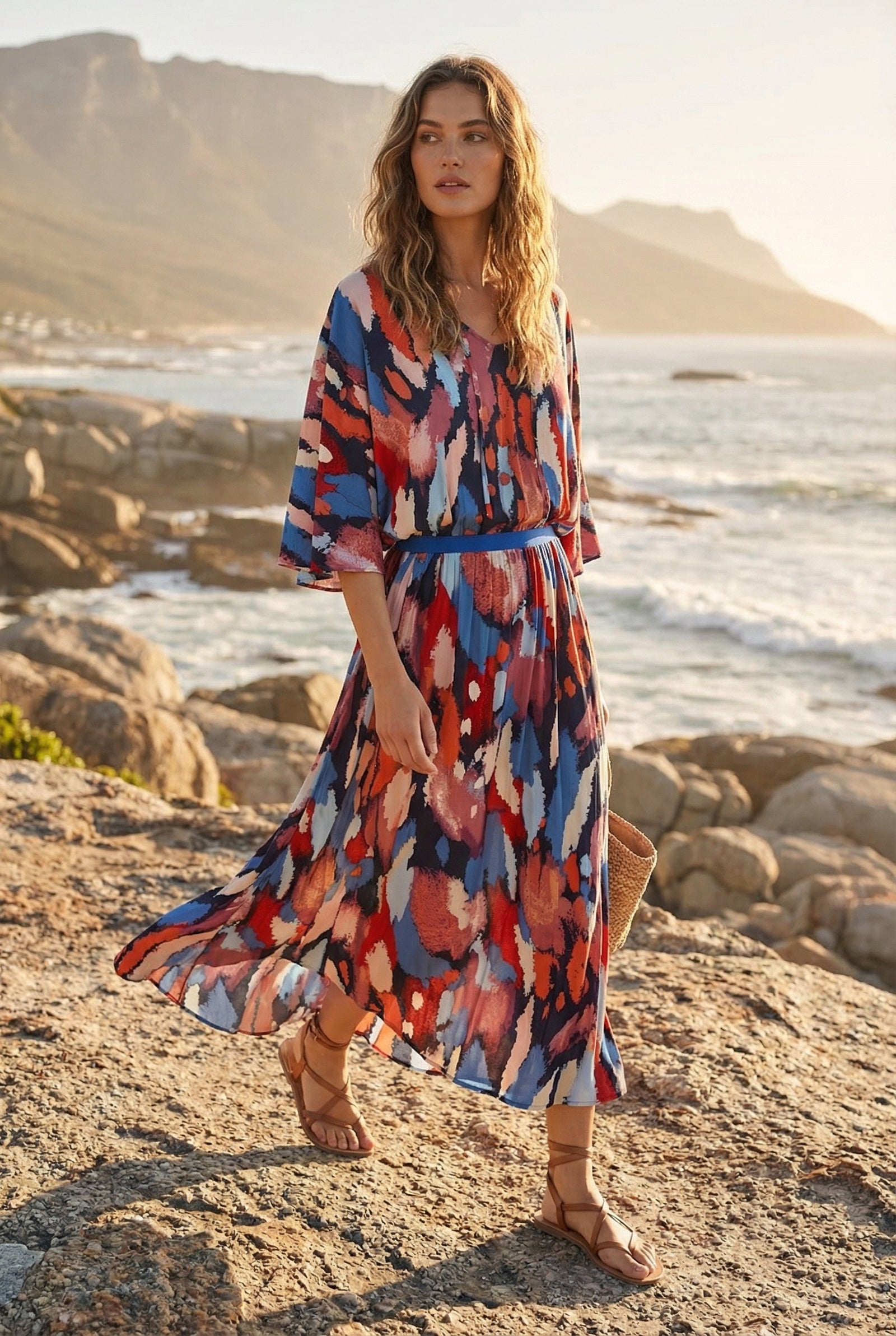 Riviera Brushstroke Dress by ByCallimila